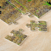Aangepaste slogan/Conservation Rhino Reeds Legpuzzel (Zijkant)