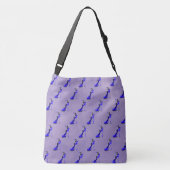 Aangepaste slogan Modebewuste dame in stiletto Crossbody Tas (Achterkant)