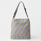 Aangepaste Slogan Modebewuste Dame in Stiletto Crossbody Tas (Achterkant)