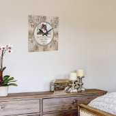 Aangepaste sloten voor bruiloften met FOTO Vierkante Klok