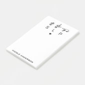 Aangepaste SLP Speech Language Patholoog ASL Post-it® Notes (Schuin)