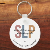 Aangepaste SLP Speech Language Patholoog Sleutelhanger (Achterkant)