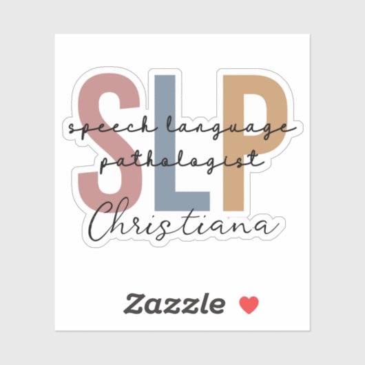 Aangepaste SLP Speech Language Patholoog Sticker (Vel)