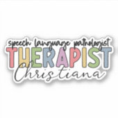 Aangepaste SLP Speech Language Patholoog Sticker (Voorkant)