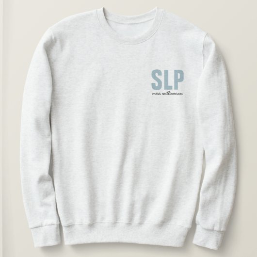 Aangepaste SLP Speech Language Patholoog Trui (Design voorkant)