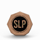 Aangepaste SLP Speech Pathologist Leopard Print Gi Fotoblokken (Voorkant)