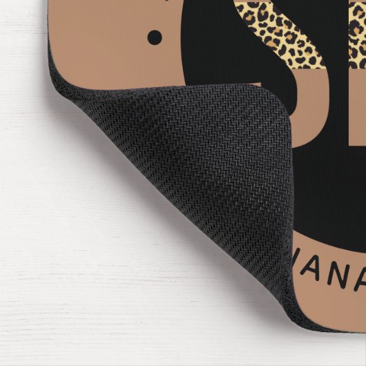 Aangepaste SLP Speech Pathologist Leopard Print Gi Muismat (Hoek)