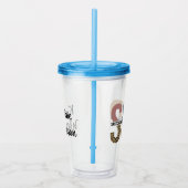 Aangepaste SLP Speech Patholoog Leopard Print Acryl Drinkbeker (Rechts)