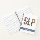 Aangepaste SLP Speech Patholoog Leopard Print Notitieboek (Binnen)