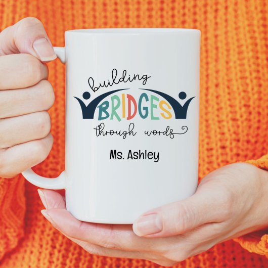 Aangepaste SLP Spraak Taal Patholoog Therapist Tweekleurige Koffiemok