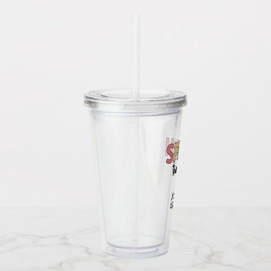 Aangepaste SLP-spraakpatholoog Speech Therapist Acryl Drinkbeker (Rechts)