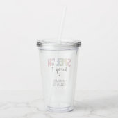 Aangepaste SLP-spraakpatholoog Speech Therapist Acryl Drinkbeker (Achterkant)