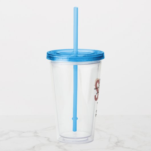 Aangepaste SLP-spraakpatholoog Speech Therapist Acryl Drinkbeker (Rechts)