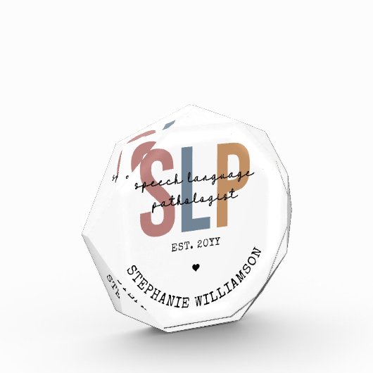 Aangepaste SLP-spraakpatholoog Speech Therapist Fotoblokken (Links)