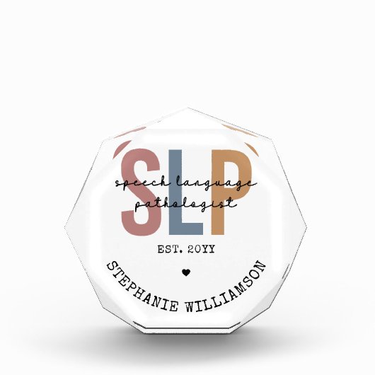 Aangepaste SLP-spraakpatholoog Speech Therapist Fotoblokken (Voorkant)