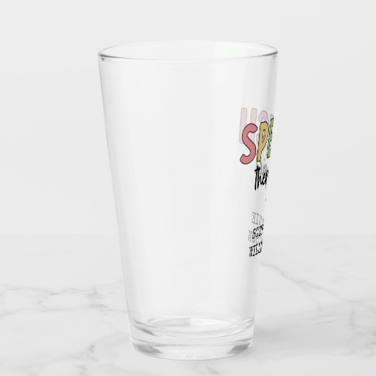 Aangepaste SLP-spraakpatholoog Speech Therapist Glas (Rechts)