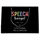 Aangepaste SLP-spraakpatholoog Speech Therapist Groot Cadeauzakje (Voorkant)