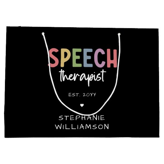 Aangepaste SLP-spraakpatholoog Speech Therapist Groot Cadeauzakje (Achterkant)