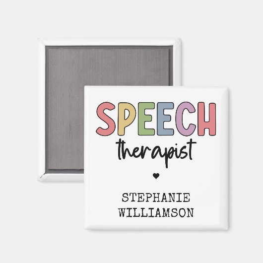 Aangepaste SLP-spraakpatholoog Speech Therapist Magneet (Voorkant / Achterkant)