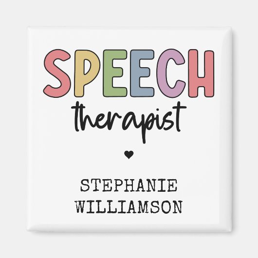 Aangepaste SLP-spraakpatholoog Speech Therapist Magneet (Voorkant)