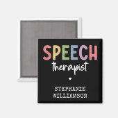 Aangepaste SLP-spraakpatholoog Speech Therapist Magneet (Voorkant / Achterkant)