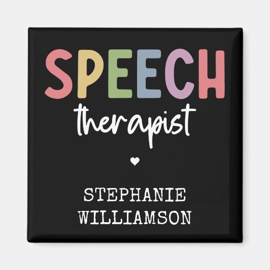 Aangepaste SLP-spraakpatholoog Speech Therapist Magneet (Voorkant)