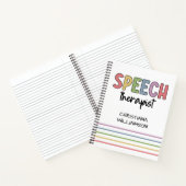Aangepaste SLP-spraakpatholoog Speech Therapist Notitieboek (Binnen)