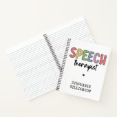 Aangepaste SLP-spraakpatholoog Speech Therapist Notitieboek (Binnen)