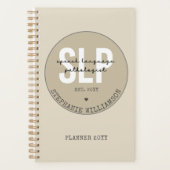 Aangepaste SLP-spraakpatholoog Speech Therapist Planner (Voorkant)