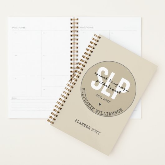 Aangepaste SLP-spraakpatholoog Speech Therapist Planner (Display)