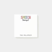 Aangepaste SLP-spraakpatholoog Speech Therapist Post-it® Notes (Voorkant)