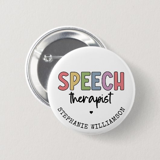 Aangepaste SLP-spraakpatholoog Speech Therapist Ronde Button 5,7 Cm (Voorkant /achterkant)