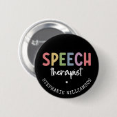 Aangepaste SLP-spraakpatholoog Speech Therapist Ronde Button 5,7 Cm (Voorkant /achterkant)