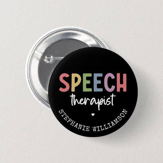 Aangepaste SLP-spraakpatholoog Speech Therapist Ronde Button 5,7 Cm (Voorkant /achterkant)
