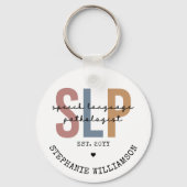 Aangepaste SLP-spraakpatholoog Speech Therapist Sleutelhanger (Voorkant)