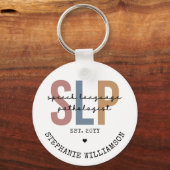 Aangepaste SLP-spraakpatholoog Speech Therapist Sleutelhanger (Voorkant)
