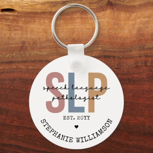Aangepaste SLP-spraakpatholoog Speech Therapist Sleutelhanger (Voorkant)