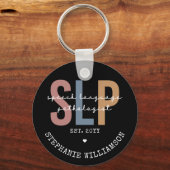 Aangepaste SLP-spraakpatholoog Speech Therapist Sleutelhanger (Voorkant)