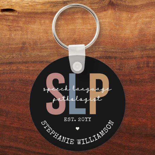Aangepaste SLP-spraakpatholoog Speech Therapist Sleutelhanger (Voorkant)