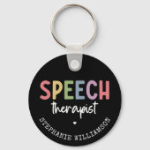 Aangepaste SLP-spraakpatholoog Speech Therapist Sleutelhanger (Voorkant)