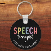 Aangepaste SLP-spraakpatholoog Speech Therapist Sleutelhanger (Voorkant)