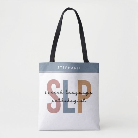 Aangepaste SLP-spraakpatholoog Speech Therapist Tote Bag (Voorkant)