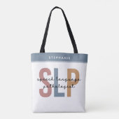 Aangepaste SLP-spraakpatholoog Speech Therapist Tote Bag (Achterkant)