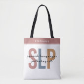 Aangepaste SLP-spraakpatholoog Speech Therapist Tote Bag (Voorkant)