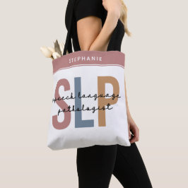 Aangepaste SLP-spraakpatholoog Speech Therapist Tote Bag
