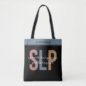 Aangepaste SLP-spraakpatholoog Speech Therapist Tote Bag (Voorkant)