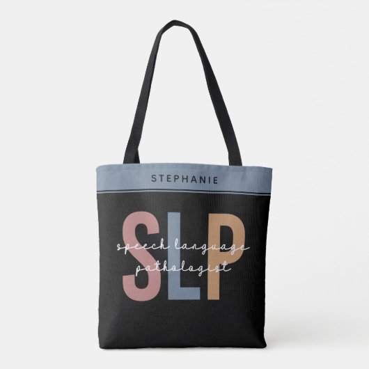 Aangepaste SLP-spraakpatholoog Speech Therapist Tote Bag (Achterkant)