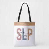 Aangepaste SLP-spraakpatholoog Speech Therapist Tote Bag (Voorkant)