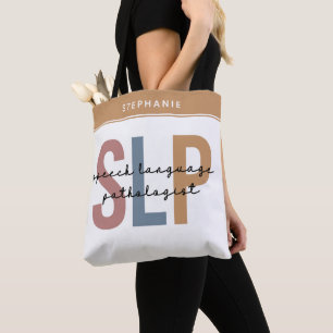 Aangepaste SLP-spraakpatholoog Speech Therapist Tote Bag