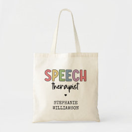 Aangepaste SLP-spraakpatholoog Speech Therapist Tote Bag